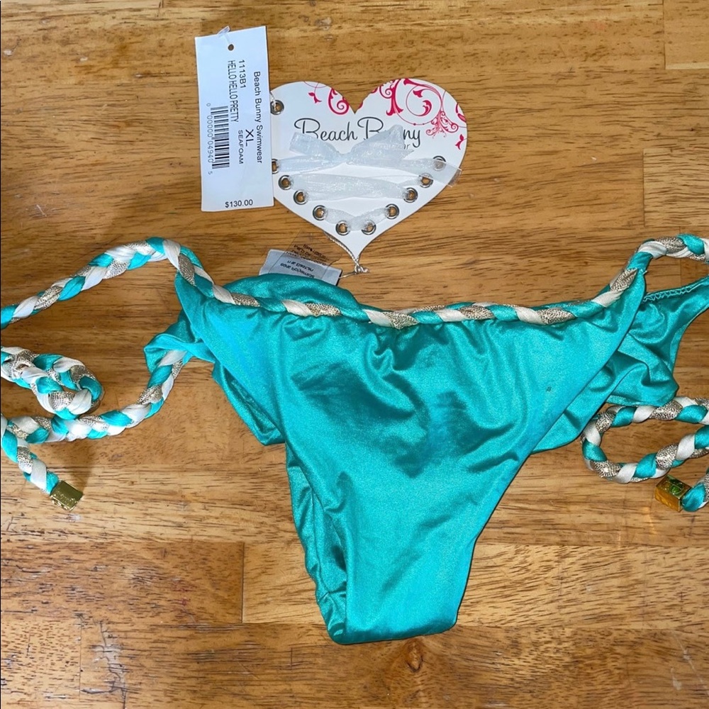 Beach bunny bikini teal large top extra large bottoms - Picture 5 of 5